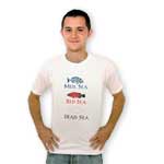 Med Sea, Red Sea, Dead Sea T-Shirt