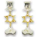 Star of David Candlesticks, Large
