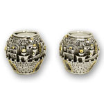 Jerusalem Globe Candle Holders