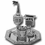 Havdalah Set. Nickel Plated.