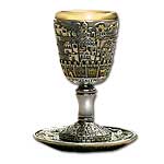 Jerusalem and the Twelve Tribes Kiddush Cup