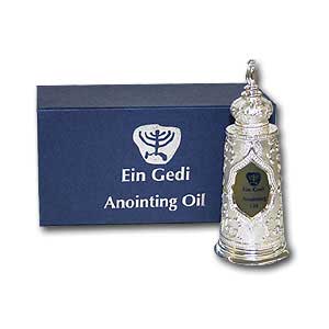 Ein Gedi Anointing Oil in a Decorated Bottle