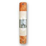 Jerusalem Stone Star of David Mezuzah
