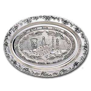 Challah Plate. Silver Plated.