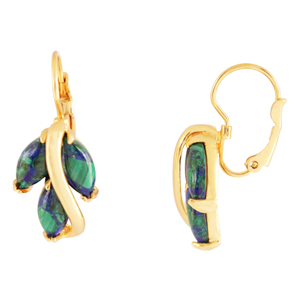 Gold filled earrings with Eilat stone