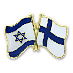 Finland-Israel Lapel Pin