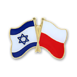Poland-Israel Flags Pin