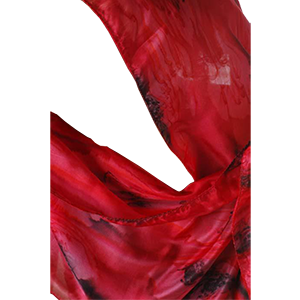 Red Galilee Silk Scarf