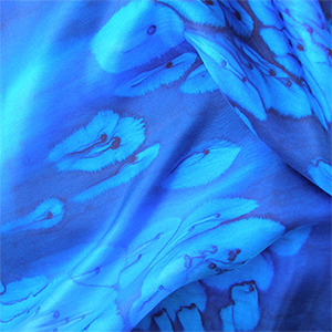 Blue Galilee Silk Scarf