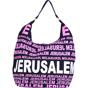 City Hobo Bag with Jerusalem Pink/White Matte