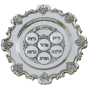 Passover Seder Plate. Silver Plated. 