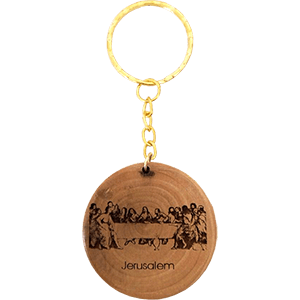 The Last Supper Olive Wood Keychain
