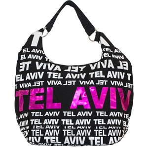 City Hobo Bag with Tel Aviv Pink Foil