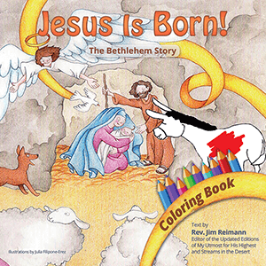 Jesus is Born Coloring Book with Colored Pencils
