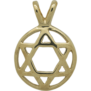 Gold Plated Double Bail Star of David