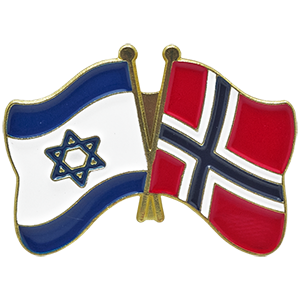 Norway-Israel Lapel Pin