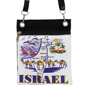 Israel Map Passport Bag