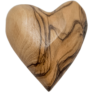 Olive Wood Heart