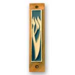 Olive Wood Shin Mezuzah