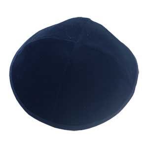 Premium Velvet Kippah (Yarmulke) Black or Blue
