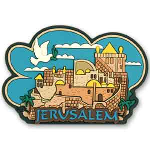 Jerusalem 3D Magnet