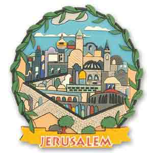 Jerusalem 3D Magnet