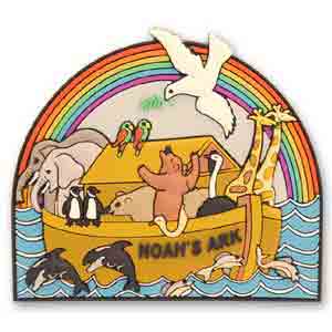 Noah's Ark Rainbow 3D Magnet