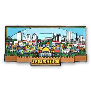 Jerusalem 3D Magnet