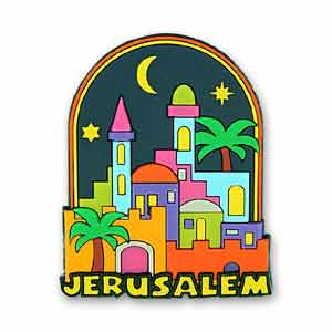 Jerusalem Night 3D Magnet