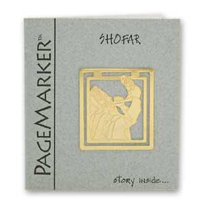 Shofar Bookmark, 24k Gold Plated