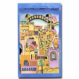 Jerusalem Notepad by Israeli Artist Yair Emanuel. Jerusalem.