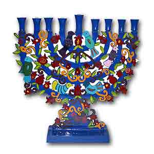 Birds Hannukah Menorah by Yair Emanuel