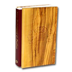 New Testament and Psalms - English, Olive Wood Cover