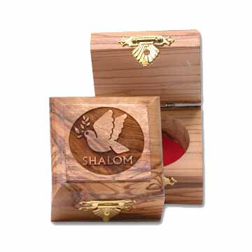 Dove of Peace Olive Wood Box