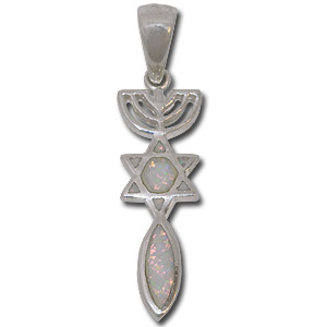 Grafted In. Synthetic Opal Pendant.