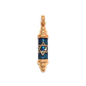 Gold Filled Mezuzah Pendant