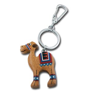 Sweet Wooden Camel Keychain