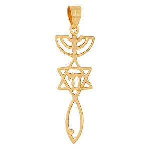 Gold-filled Grafted In Pendant with Chai