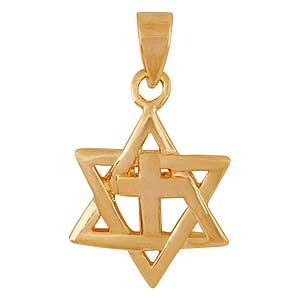 Gold-filled Messianic Star Pendant