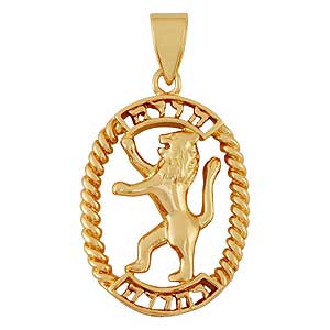 Gold-filled Lion of Judah Pendant