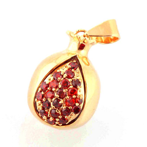 Pomegranate Gold Filled Pendant