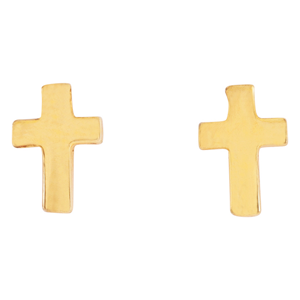 Gold filled Cross earrings