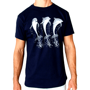 Tres delfines - camiseta