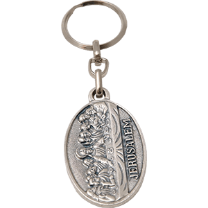 The Last Supper Pewter Keychain 