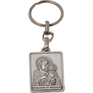 Virgin Mary of Jerusalem Keychain