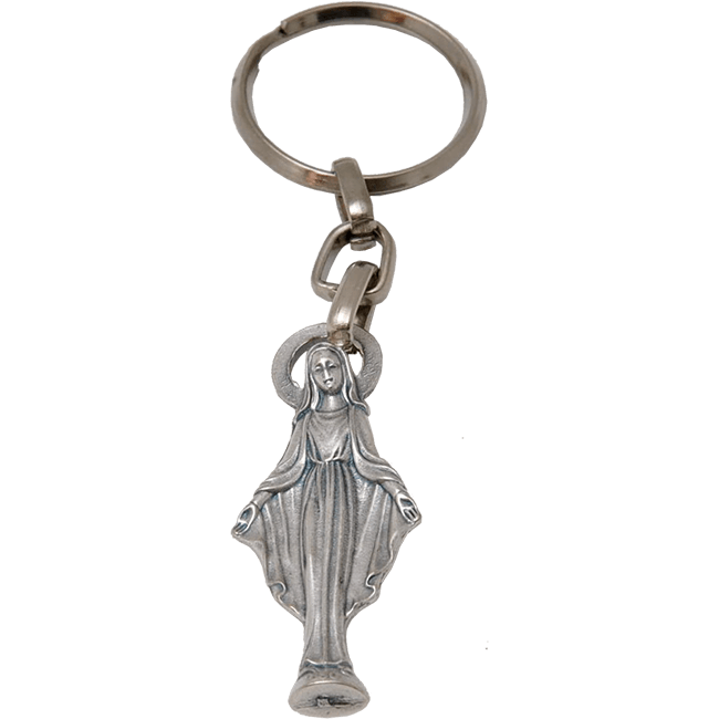 Jesus Saints and Virgin Mary Accessories VILLAGE GIFT IMPORTERS Premium Assorted Holy Figure Keychains Divine Mercy Keychain