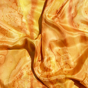 Orange-Yellow Galilee Silk Scarf