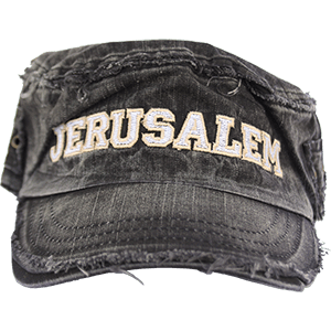Black Stone Washed Jerusalem Hat