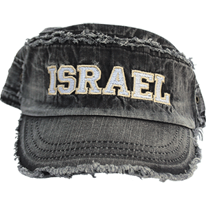 Black Stone Washed Israel Hat