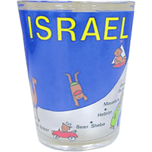 Israel Map Shot Glass